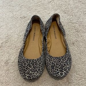 Lucky Brant Cheetah Ballet Flats